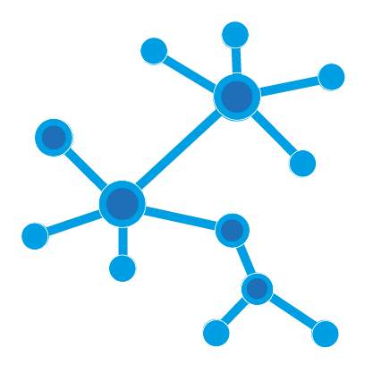 Picto developper bleu molecules BGE Sud Ouest