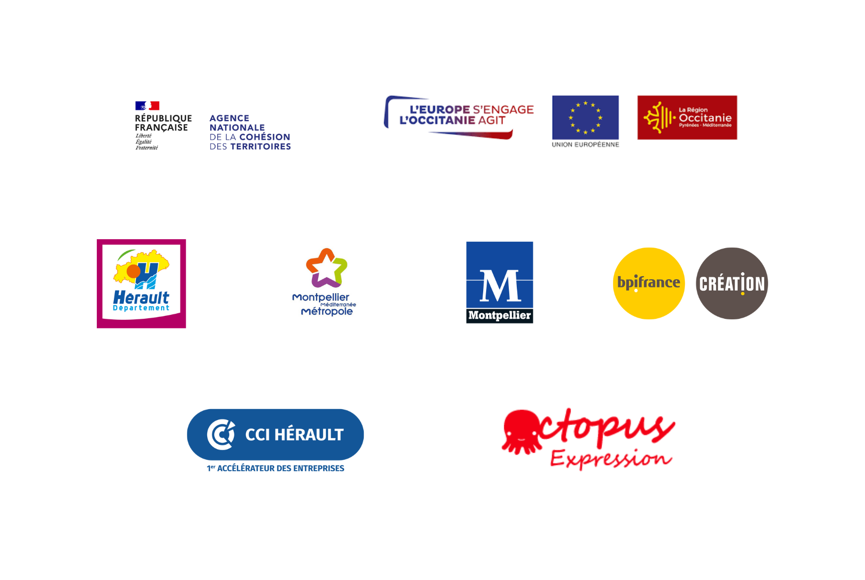 Logo partenaires concours Talents des Quartiers Montpellier BGE Sud-Ouest