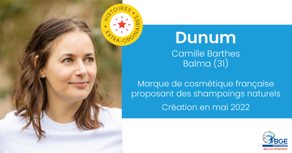 Camille Barthes et sa marque de cosmétique Dunum