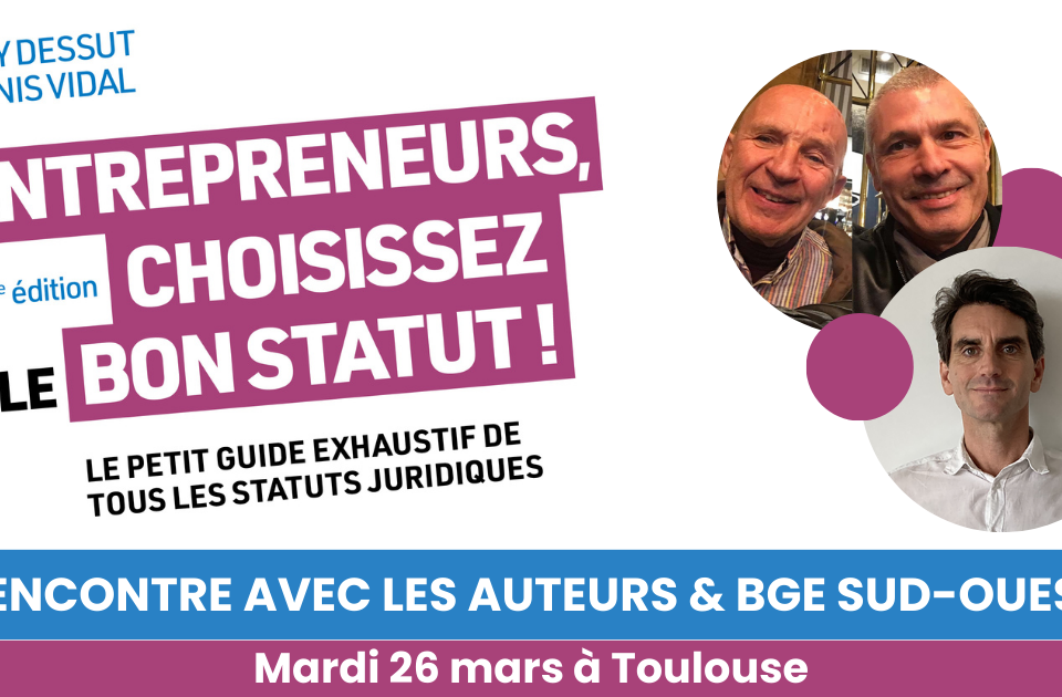 Visuel - Rencontre entrepreneurs et statuts juridiques - BGE SudOuest